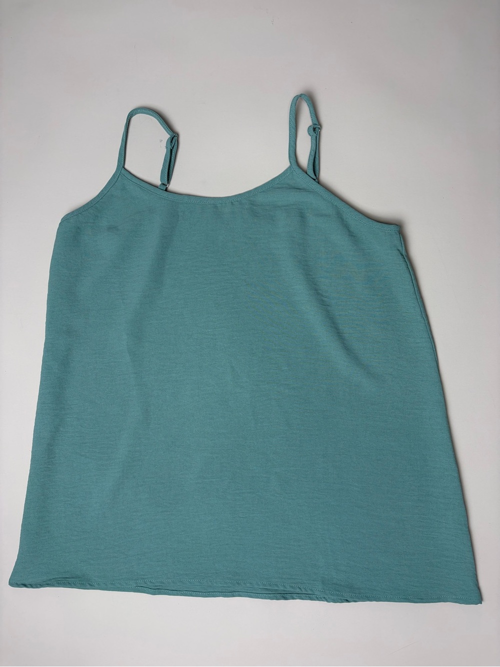 Ofeefan Teal Adjustable Strap Tank Top Size Medium